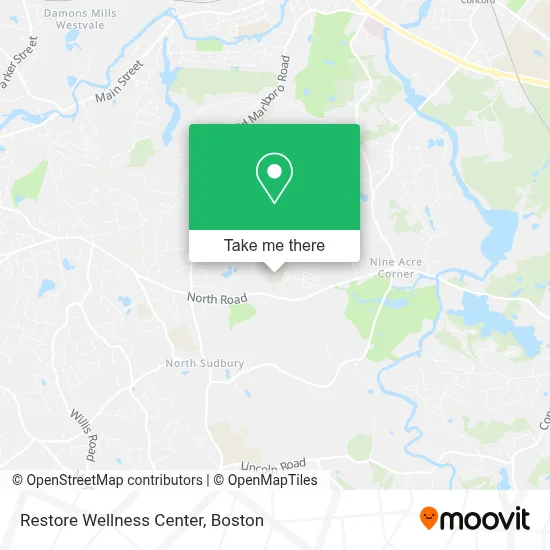 Restore Wellness Center map