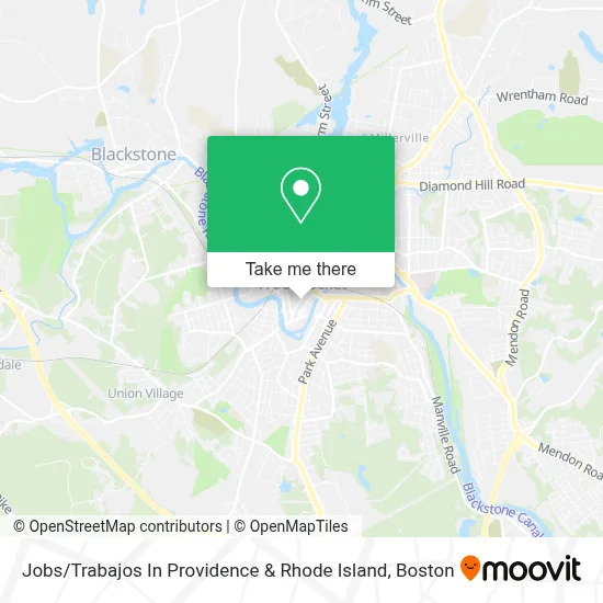 Jobs / Trabajos In Providence & Rhode Island map