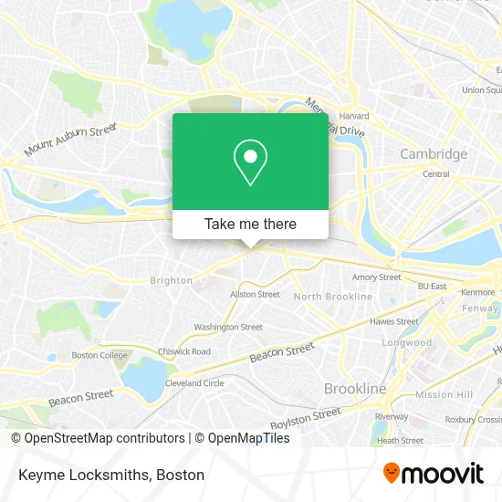 Keyme Locksmiths map