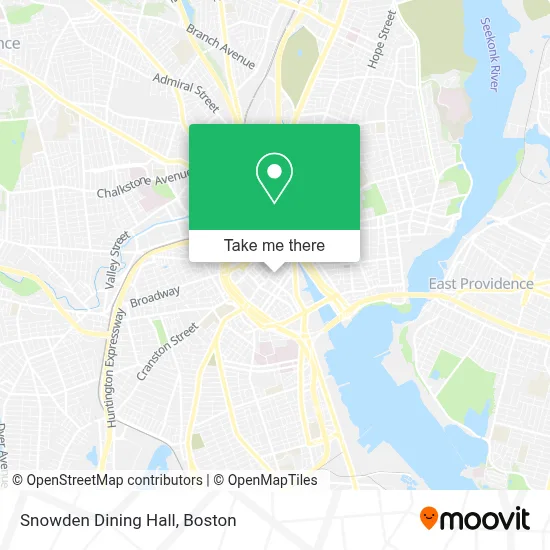 Snowden Dining Hall map