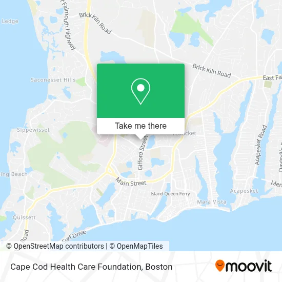 Cape Cod Health Care Foundation map
