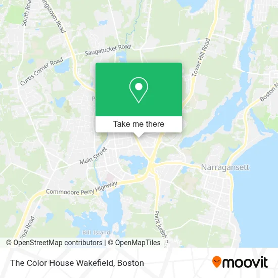 The Color House Wakefield map