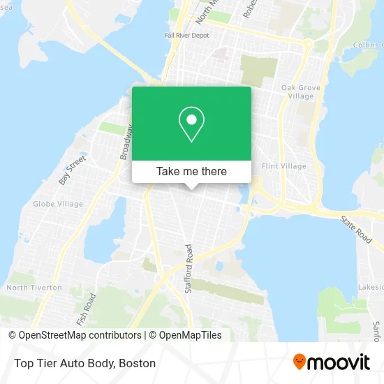 Top Tier Auto Body map