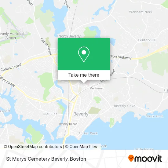 St Marys Cemetery Beverly map
