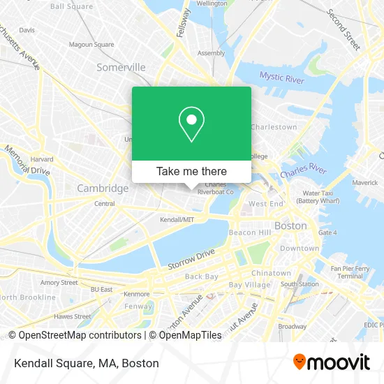 Kendall Square, MA map