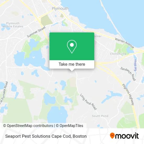 Seaport Pest Solutions Cape Cod map