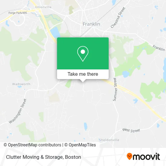 Clutter Moving & Storage map