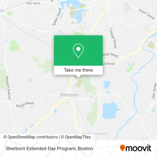 Sherborn Extended Day Program map