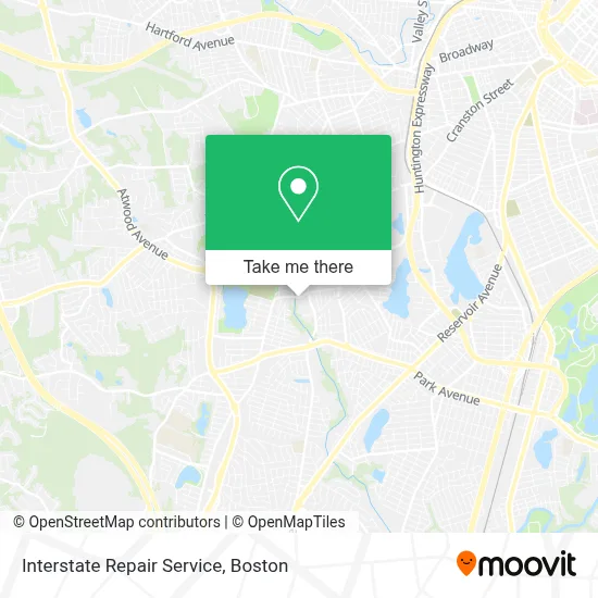 Interstate Repair Service map