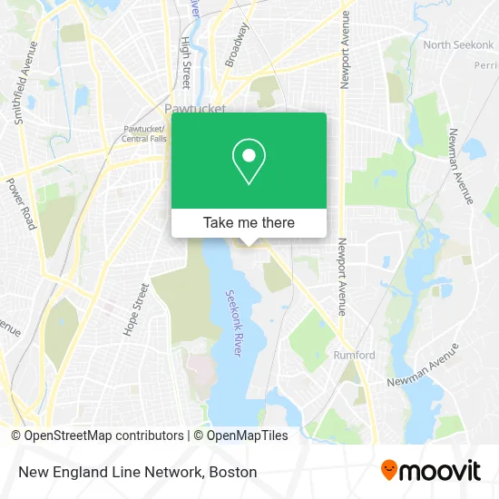 New England Line Network map