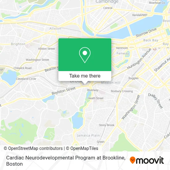 Cardiac Neurodevelopmental Program at Brookline map