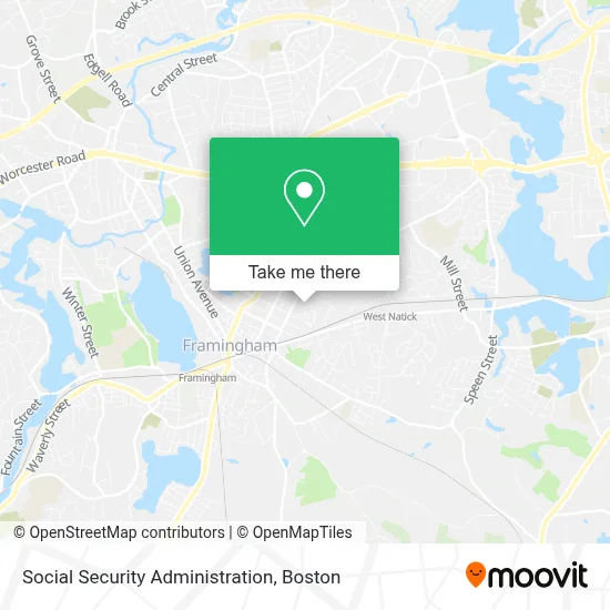Social Security Administration map