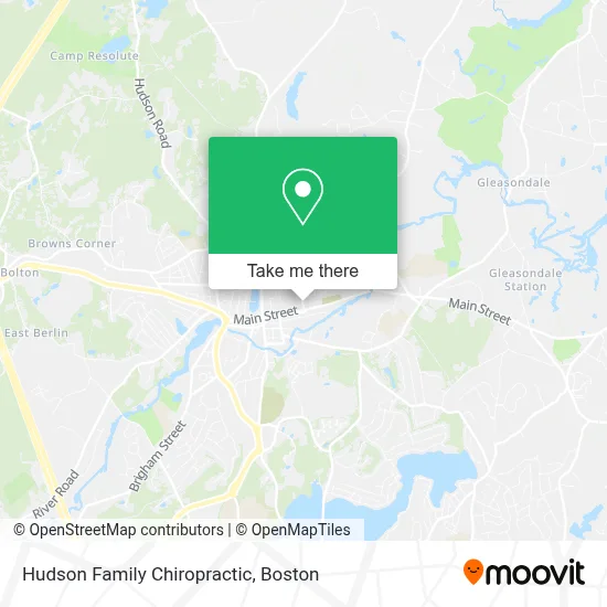 Hudson Family Chiropractic map