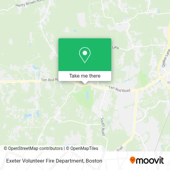 Exeter Volunteer Fire Department map