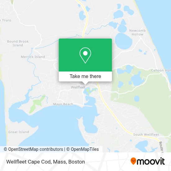 Wellfleet Cape Cod, Mass map