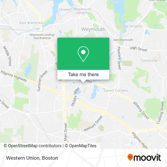 Western Union map