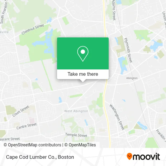 Cape Cod Lumber Co. map