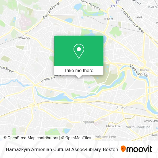 Hamazkyin Armenian Cultural Assoc-Library map