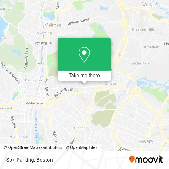 Sp+ Parking map