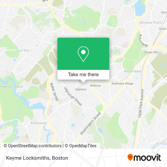 Keyme Locksmiths map
