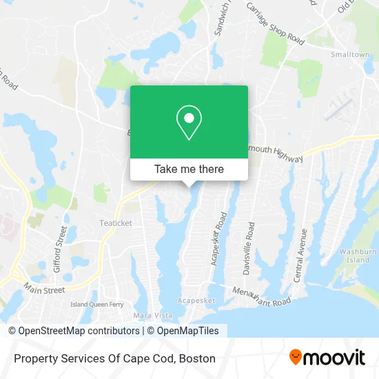 Property Services Of Cape Cod map