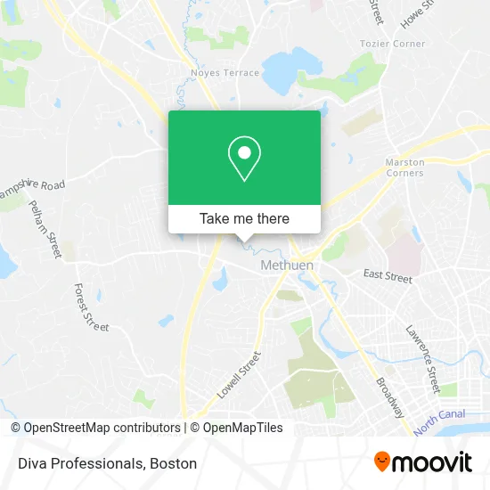 Diva Professionals map