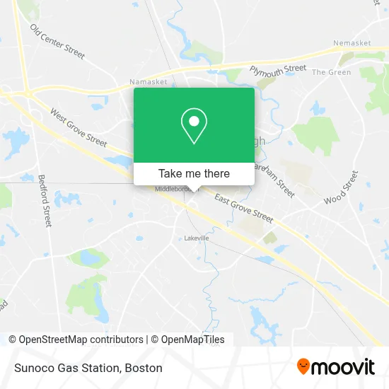 Sunoco Gas Station map