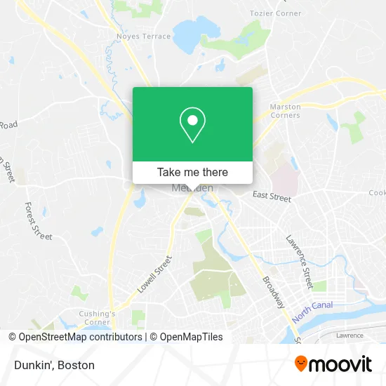 Dunkin' map
