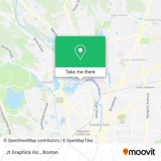 Jt Graphics Inc. map
