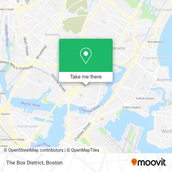 The Box District map