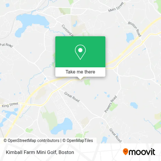 Kimball Farm Mini Golf map