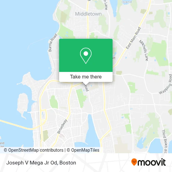 Joseph V Mega Jr Od map