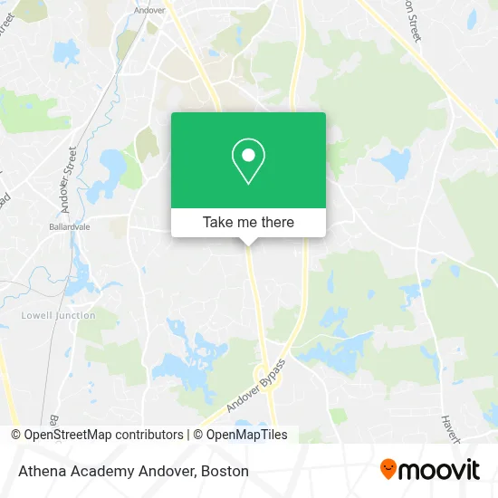 Athena Academy Andover map