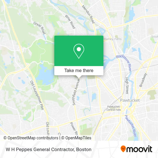W H Peppes General Contractor map