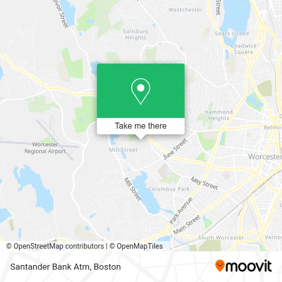 Santander Bank Atm map
