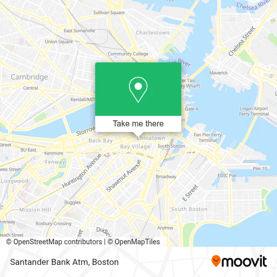Santander Bank Atm map