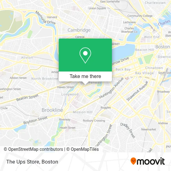 The Ups Store map