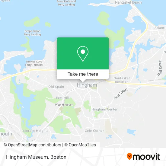 Hingham Museum map