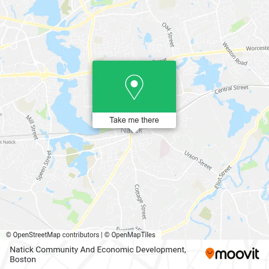 Natick Community And Economic Development map