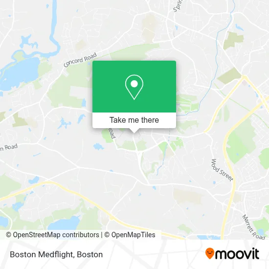 Boston Medflight map