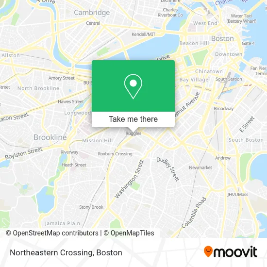 Northeastern Crossing map