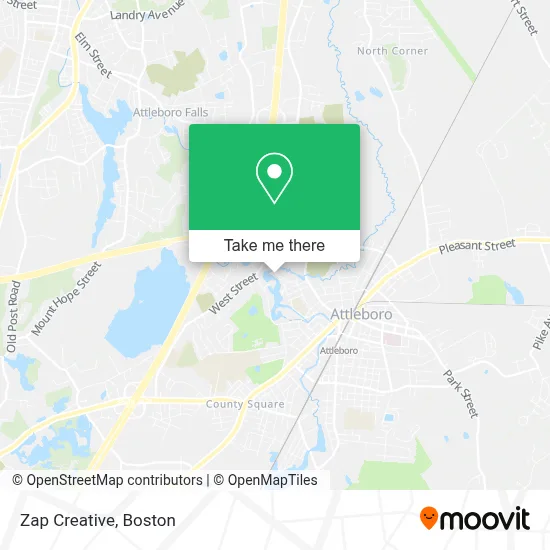 Zap Creative map