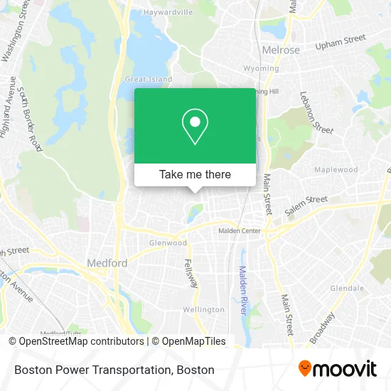 Boston Power Transportation map