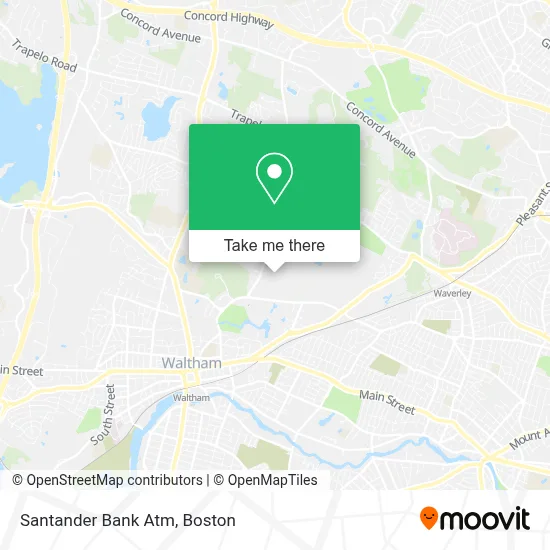 Santander Bank Atm map