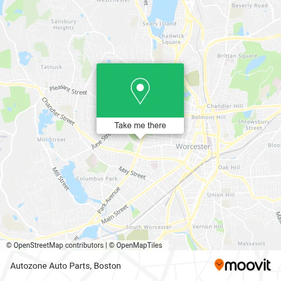Autozone Auto Parts map