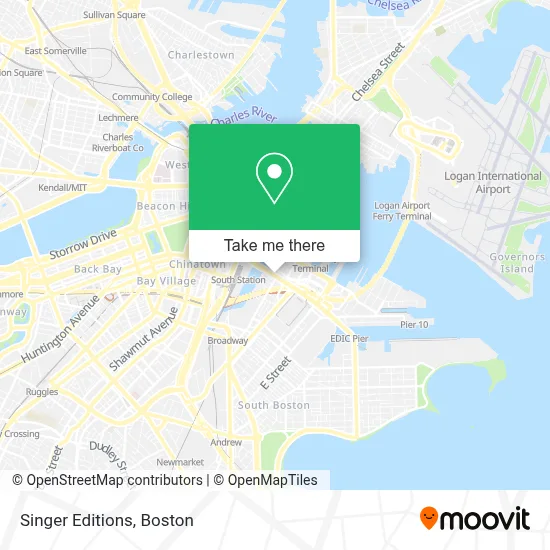 Singer Editions map
