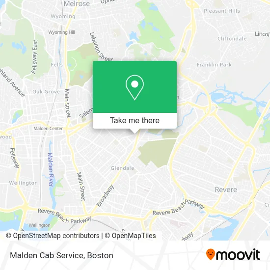 Malden Cab Service map
