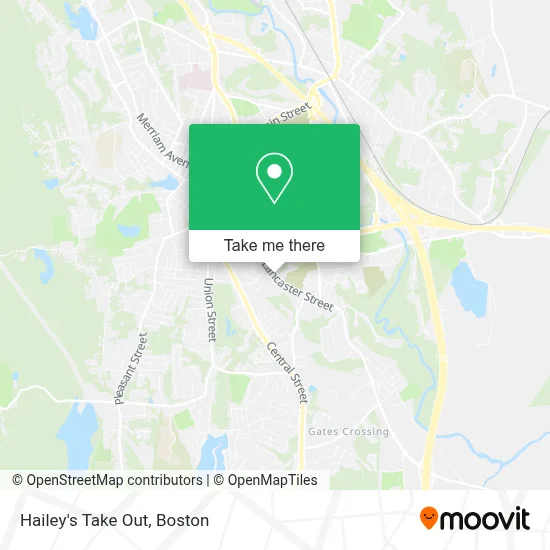 Hailey's Take Out map