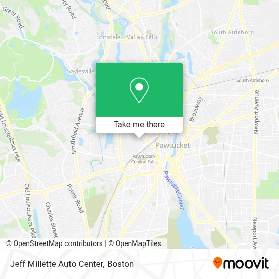 Jeff Millette Auto Center map