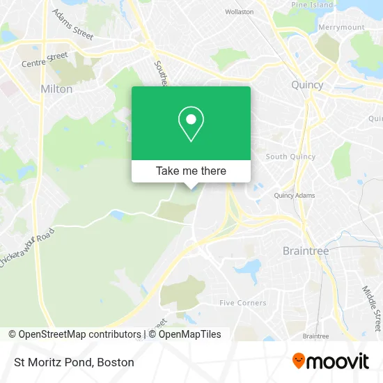 St Moritz Pond map